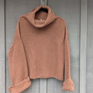Cozy Tan Turtleneck Sweater